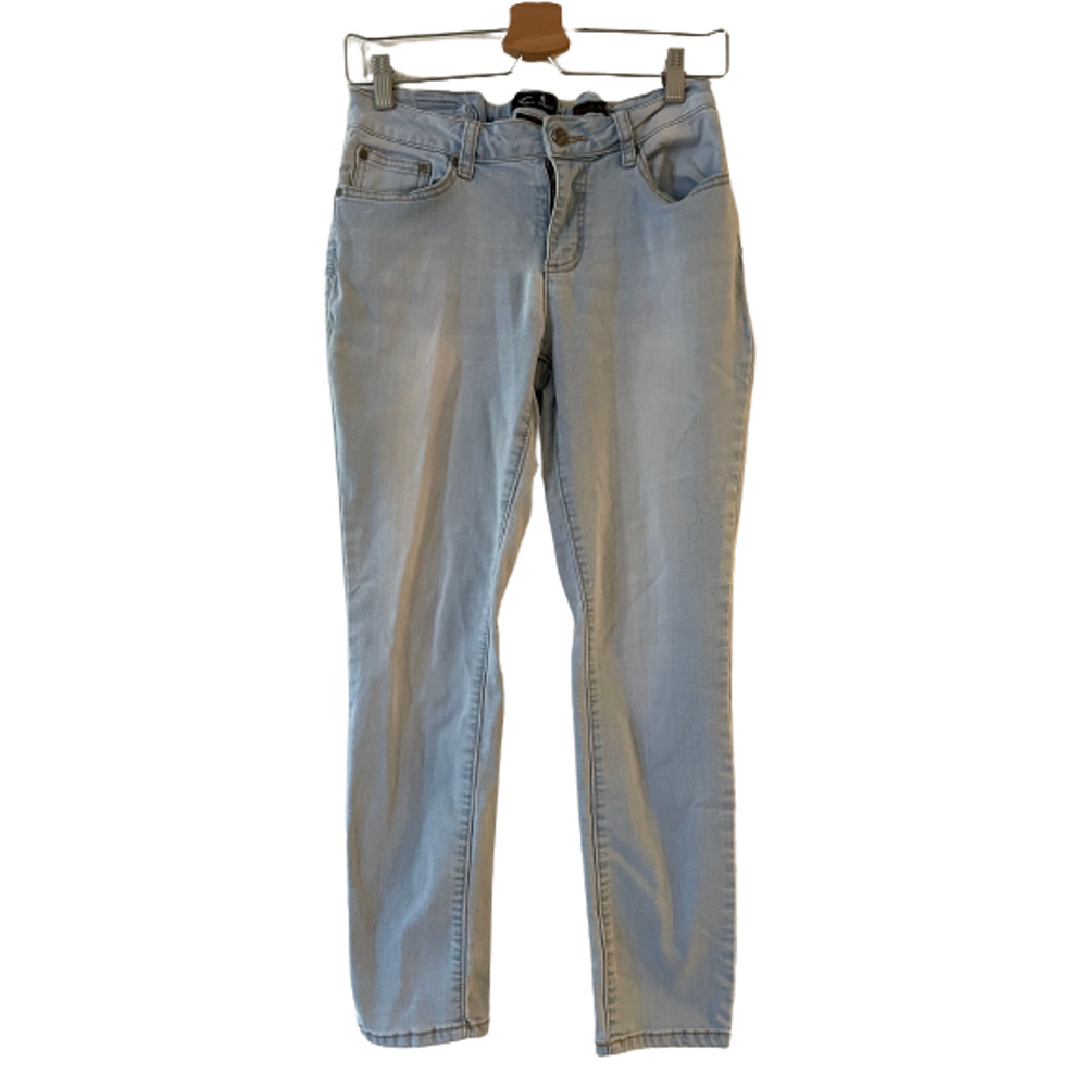 Earl Size 8 Women's Skinny Ankle Jeans 5-Pocket Stretch Light Wash Denim